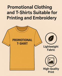 Promotional Clothing and T-Shirts Suitable for Printing and Embroidery